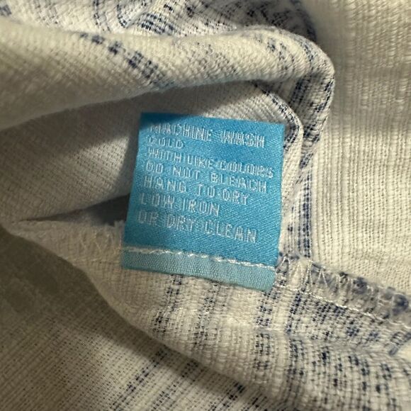 J. MCLAUGHLIN Tracy Mini Dress Striped Blue Sleeveless Shift Cotton - Picture 10 of 11